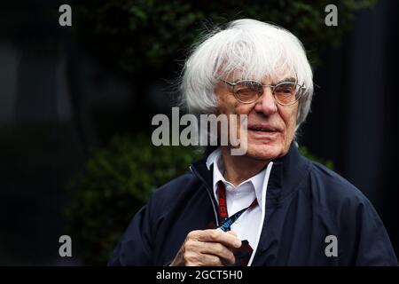 Bernie Ecclestone (GBR) CEO del Gruppo Formula uno (FOM). Gran Premio di Germania, venerdì 5 luglio 2013. Nurburgring, Germania. Foto Stock