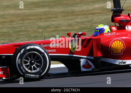 Felipe massa (BRA) Ferrari F138. Formula uno Young Drivers Test, giorno 3, venerdì 19 luglio 2013. Silverstone, Inghilterra. Foto Stock