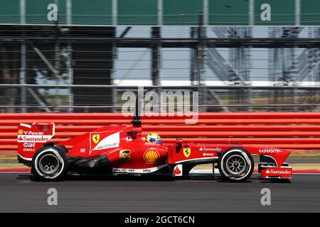 Felipe massa (BRA) Ferrari F138. Formula uno Young Drivers Test, giorno 3, venerdì 19 luglio 2013. Silverstone, Inghilterra. Foto Stock