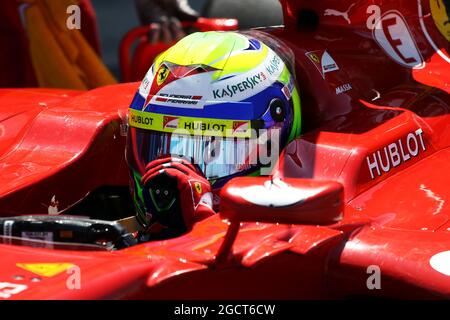 Felipe massa (BRA) Ferrari F138. Formula uno Young Drivers Test, giorno 3, venerdì 19 luglio 2013. Silverstone, Inghilterra. Foto Stock