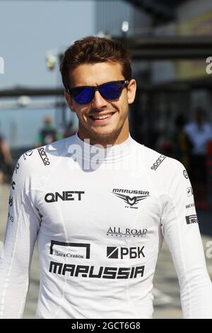 Jules Bianchi (fra) Marussia F1 Team. Gran Premio di Ungheria, venerdì 26 luglio 2013. Budapest, Ungheria. Foto Stock