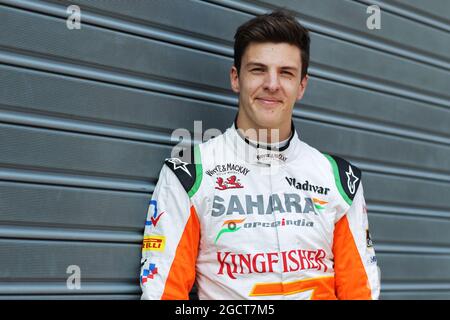 James Calado (GBR) Sahara Force India terzo pilota. Gran Premio d'Italia, giovedì 5 settembre 2013. Monza Italia. Foto Stock