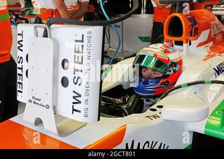 Paul di resta (GBR) Sahara Force India VJM06. Gran Premio d'Italia, sabato 7 settembre 2013. Monza Italia. Foto Stock