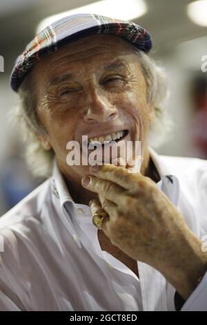 Jackie Stewart (GBR). Gran Premio di Singapore, venerdì 20 settembre 2013. Circuito Marina Bay Street, Singapore. Foto Stock