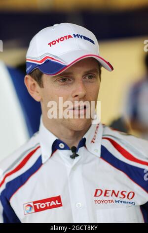 Anthony Davidson (GBR) Toyota Racing, Toyota TS030, ibrido. Campionato Mondiale FIA Endurance, turno 5, venerdì 20 settembre 2013. Circuito delle Americhe, Austin, Texas, USA. Foto Stock