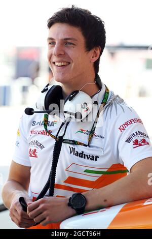 James Calado (GBR) Sahara Force India terzo pilota. Gran Premio di Corea, sabato 5 ottobre 2013. Yeongam, Corea del Sud. Foto Stock