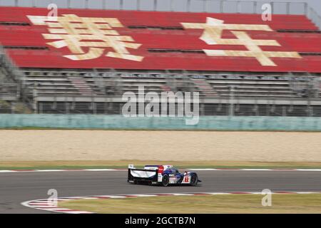 Alexander Wurz (AUT) / Nicolas Lapierre (fra) Toyota Racing, Toyota TS030, ibrido. Campionato Mondiale FIA Endurance, turno 7, venerdì 8 novembre 2013. Shanghai, Cina. Foto Stock