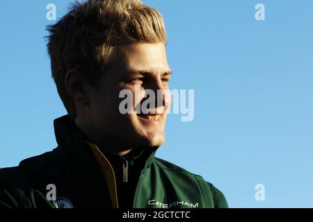 Marcus Ericsson (SWE) Caterham. Formula uno Test, preparazione, lunedì 27 gennaio 2014. Jerez, Spagna. Foto Stock