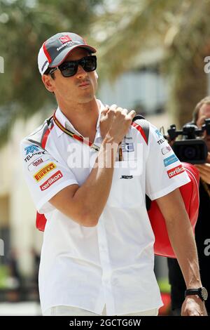 Adrian Sutil (GER) Sauber. Gran Premio del Bahrain, venerdì 4 aprile 2014. Sakhir, Bahrein. Foto Stock