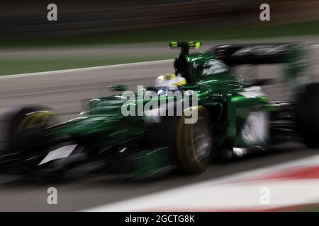 Marcus Ericsson (SWE) Caterham CT05. Gran Premio del Bahrain, venerdì 4 aprile 2014. Sakhir, Bahrein. Foto Stock