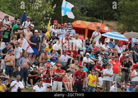 Ventilatori. Gran Premio di Spagna, domenica 11 maggio 2014. Barcellona, Spagna. Foto Stock