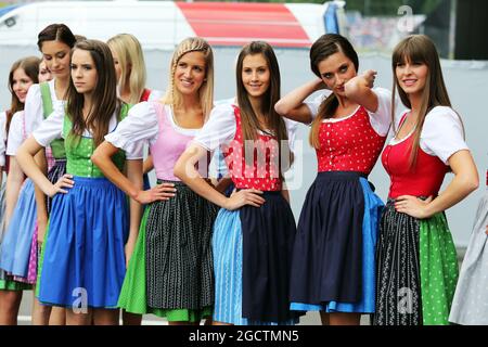 Formula una ragazze. Gran Premio d'Austria, sabato 21 giugno 2014. Spielberg, Austria. Foto Stock