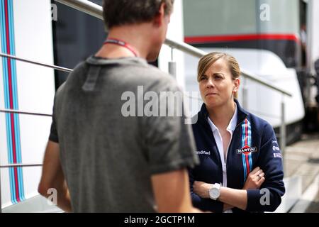 Driver di sviluppo Williams Susie Wolff (GBR). Gran Premio di Germania, giovedì 17 luglio 2014. Hockenheim, Germania. Foto Stock