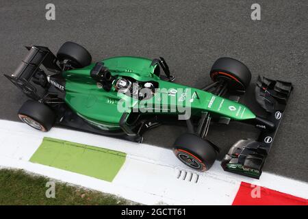 Kamui Kobayashi (JPN) Caterham CT05. Gran Premio d'Italia, venerdì 5 settembre 2014. Monza Italia. Foto Stock