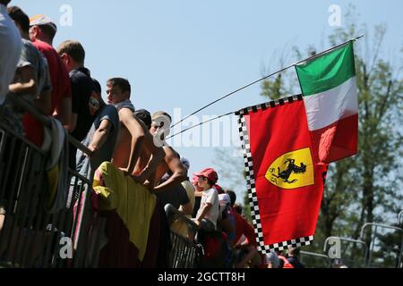 Ventilatori. Gran Premio d'Italia, sabato 6 settembre 2014. Monza Italia. Foto Stock