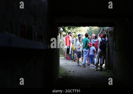 Ventilatori. Gran Premio d'Italia, sabato 6 settembre 2014. Monza Italia. Foto Stock