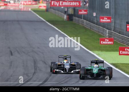 Marcus Ericsson (SWE) Caterham CT05. Gran Premio d'Italia, domenica 7 settembre 2014. Monza Italia. Foto Stock