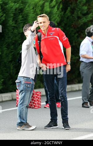 Max Chilton (GBR) Marussia F1 Team. Gran Premio del Giappone, venerdì 3 ottobre 2014. Suzuka, Giappone. Foto Stock