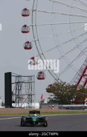 Marcus Ericsson (SWE) Caterham CT05. Gran Premio del Giappone, venerdì 3 ottobre 2014. Suzuka, Giappone. Foto Stock