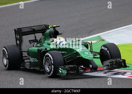 Marcus Ericsson (SWE) Caterham CT05. Gran Premio del Giappone, venerdì 3 ottobre 2014. Suzuka, Giappone. Foto Stock