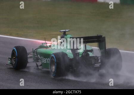 Kamui Kobayashi (JPN) Caterham CT05. Gran Premio del Giappone, domenica 5 ottobre 2014. Suzuka, Giappone. Foto Stock