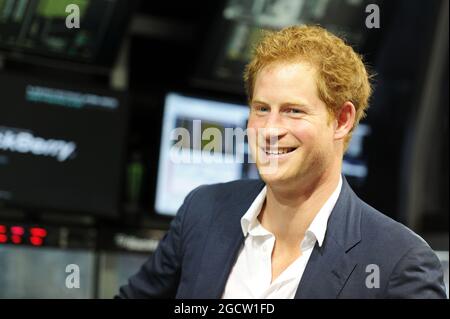 HRH Prince Harry (GBR). Gran Premio di Abu Dhabi, domenica 23 novembre 2014. Yas Marina Circuit, Abu Dhabi, Emirati Arabi Uniti. Foto Stock