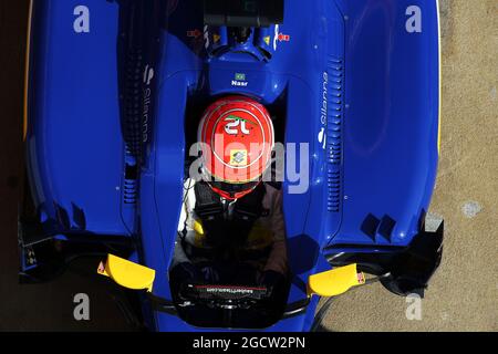 Felipe Nasr (BRA) Sauber C34. Test di Formula uno, giorno 1, giovedì 19 febbraio 2015. Barcellona, Spagna. Foto Stock