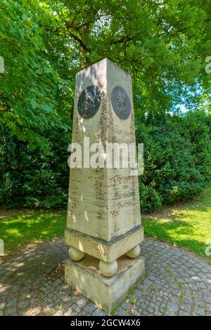 Landesarboretum Exotischer Garten o Giardino esotico dell'Università di Hohenheim, Stoccarda-Hohenheim, Baden-Württemberg, Germania del Sud, Europa Foto Stock