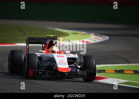 Roberto Merhi (ESP) Manor Marussia F1 Team. Gran Premio d'Italia, venerdì 4 settembre 2015. Monza Italia. Foto Stock