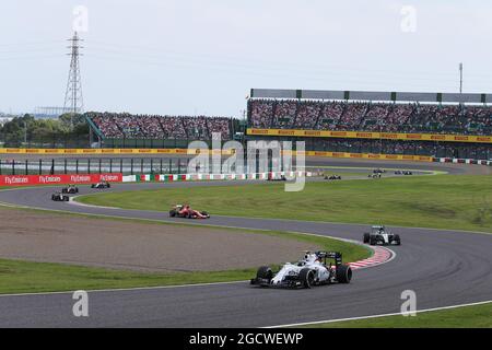 Valtteri Bottas (fin) Williams FW37. Gran Premio del Giappone, domenica 27 settembre 2015. Suzuka, Giappone. Foto Stock