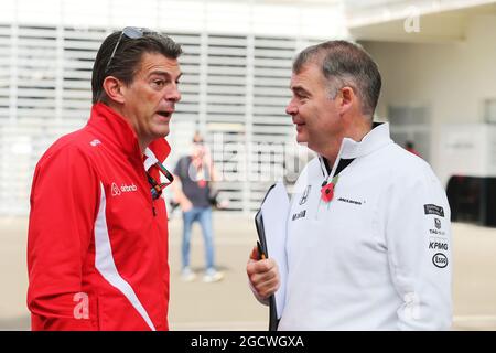 Graeme Lowdon (GBR) Manor Marussia F1 Team Chief Executive Officer. Gran Premio del Messico, domenica 1 novembre 2015. Città del Messico, Messico. Foto Stock