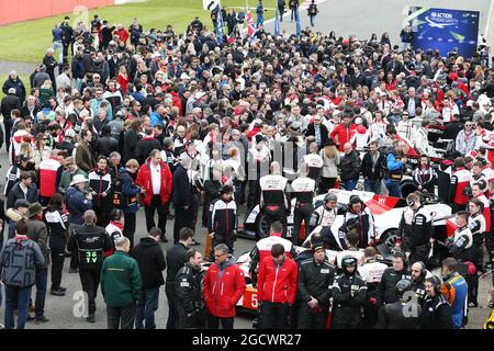 Ventilatori. Campionato Mondiale FIA Endurance, gara 1, Sunsay 17 aprile 2016. Silverstone, Inghilterra. Foto Stock