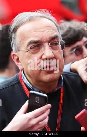 Sergio Marchionne (ITA), Presidente Ferrari e CEO di Fiat Chrysler Automobiles. Gran Premio di Spagna, domenica 17 maggio 2016. Barcellona, Spagna. Foto Stock