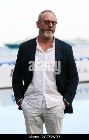 Liam Cunningham (IRE) attore all'Amber Lounge Fashion Show. Gran Premio di Monaco, venerdì 27 maggio 2016. Monte Carlo, Monaco. Foto Stock