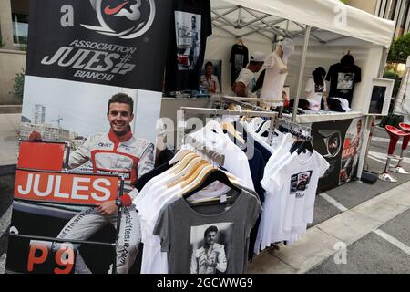 Articoli di Jules Bianchi. Gran Premio di Monaco, sabato 28 maggio 2016. Monte Carlo, Monaco. Foto Stock