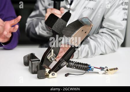 Pedali F1. Gran Premio del Canada, giovedì 9 giugno 2016. Montreal, Canada. Foto Stock