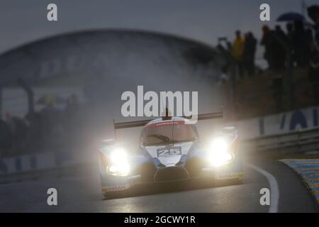 Michael Munemann (GBR) / Andrea Pizzitola (fra) / Chris Hoy (GBR) 25 Algarve Pro Racing Ligier JS P2-Nissan. Campionato Mondiale FIA Endurance, ore 24 le Mans - Qualifiche, giovedì 16 giugno 2016. Le Mans, Francia. Foto Stock