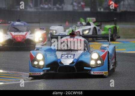 Michael Munemann (GBR) / Andrea Pizzitola (fra) / Chris Hoy (GBR) 25 Algarve Pro Racing Ligier JS P2-Nissan. Campionato Mondiale FIA Endurance, ore 24 le Mans - gara, sabato 18 giugno 2016. Le Mans, Francia. Foto Stock