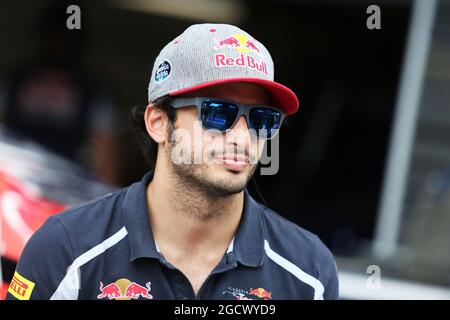Carlos Sainz Jr (ESP) Scuderia Toro Rosso. Gran Premio d'Austria, giovedì 30 giugno 2016. Spielberg, Austria. Foto Stock