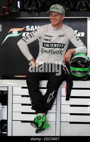 Nico Hulkenberg (GER) Sahara Force India F1. Gran Premio del Giappone, venerdì 7 ottobre 2016. Suzuka, Giappone. Foto Stock