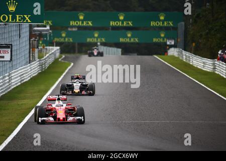 Sebastian Vettel (GER) Ferrari SF16-H. Gran Premio del Giappone, domenica 9 ottobre 2016. Suzuka, Giappone. Foto Stock