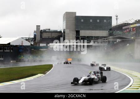 Valtteri Bottas (fin) Williams FW38. Gran Premio del Brasile, domenica 13 novembre 2016. San Paolo, Brasile. Foto Stock