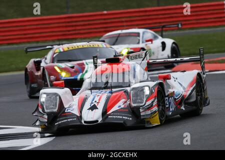 Francois Perrodo (fra) / Mathieu Vaxiviere (fra) / Emmanuel Collard (fra) 28 TDS Racing, Oreca 07 - Gibson. Campionato Mondiale FIA Endurance, gara 1, venerdì 14 aprile 2017. Silverstone, Inghilterra. Foto Stock