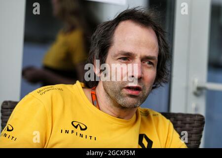 Ciaron Pilbeam (GBR) Renault Sport F1 Team Chief Race Engineer. Gran Premio di Russia, giovedì 27 aprile 2017. Sochi Autodrom, Sochi, Russia. Foto Stock