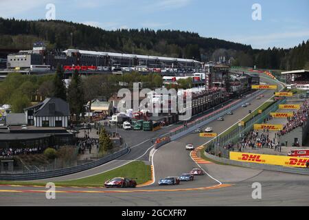 71 AF Corse Ferrari 488 GTE. Campionato Mondiale FIA Endurance, turno 2, sabato 6 maggio 2017. Spa-Francorchamps, Belgio. Foto Stock