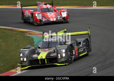 Oliver Webb (GBR) / James Rossiter (GBR) / Dominik Kraihamer (AUT) 04 Bykolles Racing Team, ENSO CLM P1/01 - Nismo. Campionato Mondiale FIA Endurance, turno 2, sabato 6 maggio 2017. Spa-Francorchamps, Belgio. Foto Stock