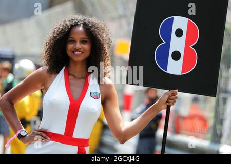Griglia ragazza. Gran Premio di Monaco, domenica 28 maggio 2017. Monte Carlo, Monaco. Foto Stock