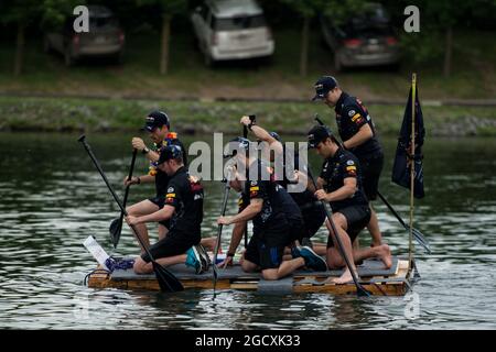 Red Bull Racing alla Formula uno Raft Race. Gran Premio del Canada, sabato 10 giugno 2017. Montreal, Canada. Foto Stock