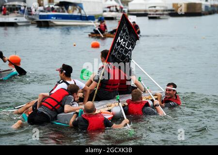 McLaren alla Formula uno Raft Race. Gran Premio del Canada, sabato 10 giugno 2017. Montreal, Canada. Foto Stock