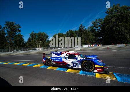 Nelson Piquet Jr (BRA) / Mathias Beche (sui) / David Heinemeier-Hansson (DEN) 13 Vaillante Rebellion, Oreca 07 - Gibson. Campionato Mondiale FIA Endurance, ore 24 le Mans - gara, sabato 17 giugno 2017. Le Mans, Francia. Foto Stock